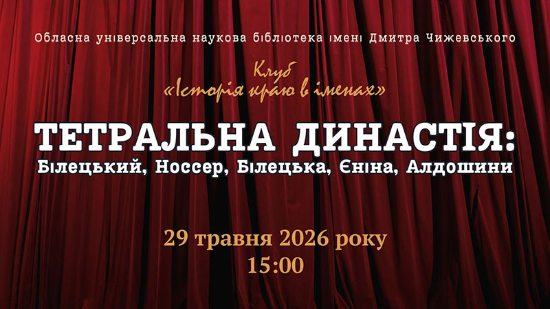 Ви зараз переглядаєте Театральній династії Білецьких присвячується